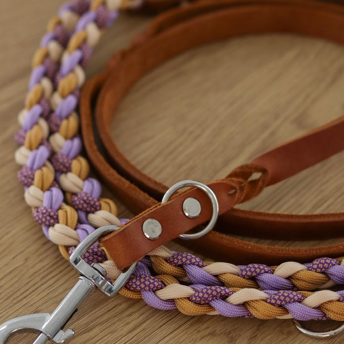 Paracordleine "Classic" mit Fettleder zum selbst konfigurieren
