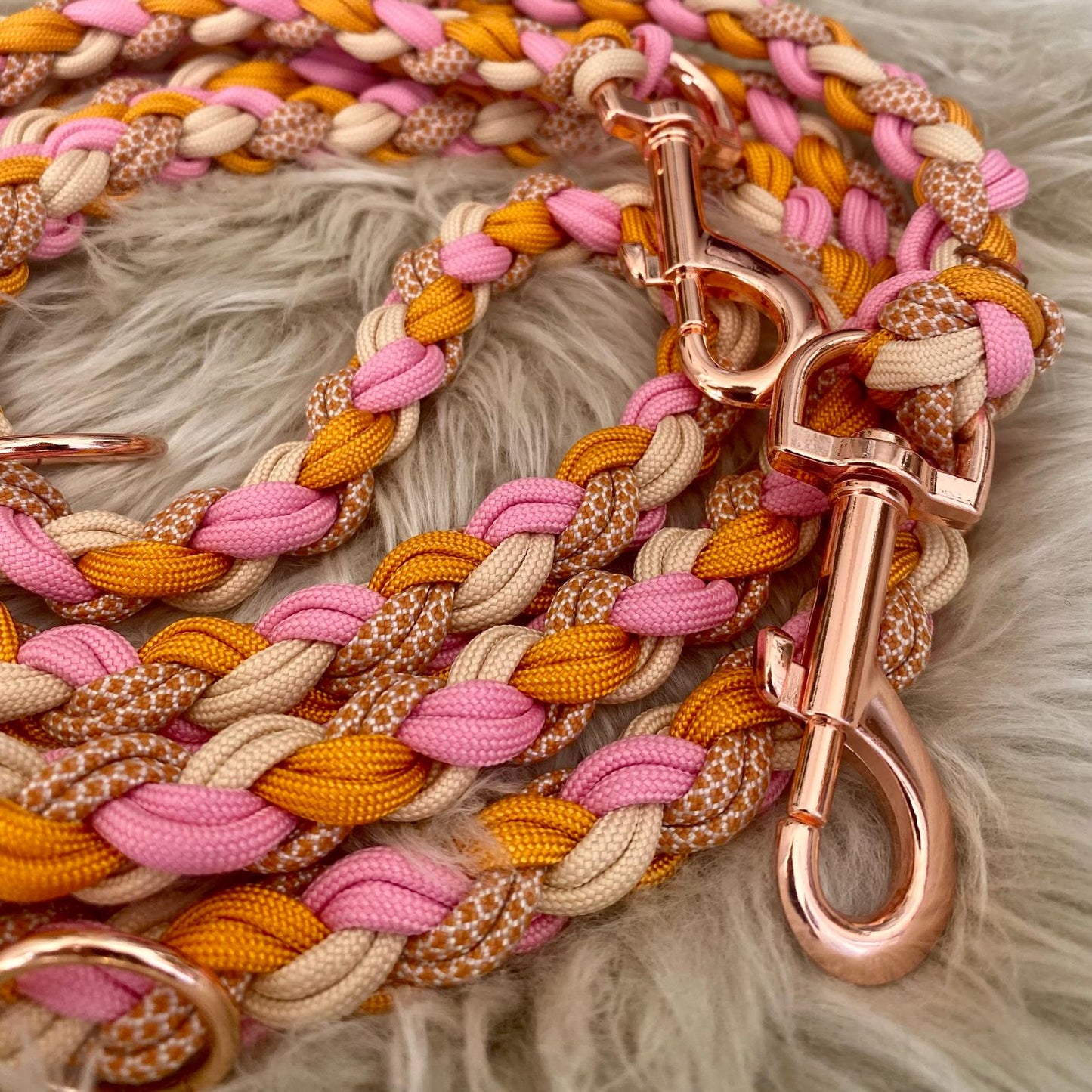 Paracordleine "Classic" in der Farbkombi "Tangerine Rose by Leilani"