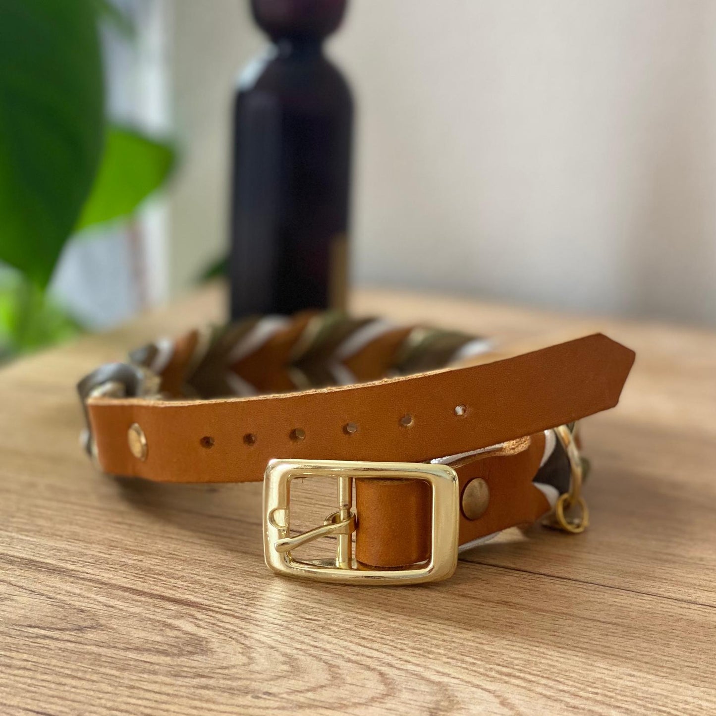 Fettleder Halsband Sofortkauf 33-39cm