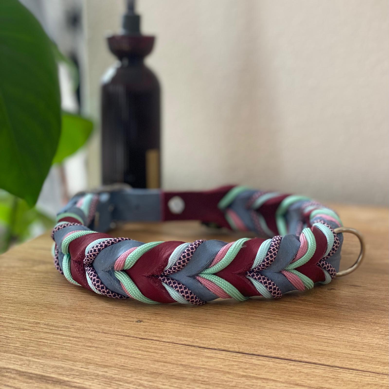 Fettleder Halsband Sofortkauf 41-45cm  Leinfachschn