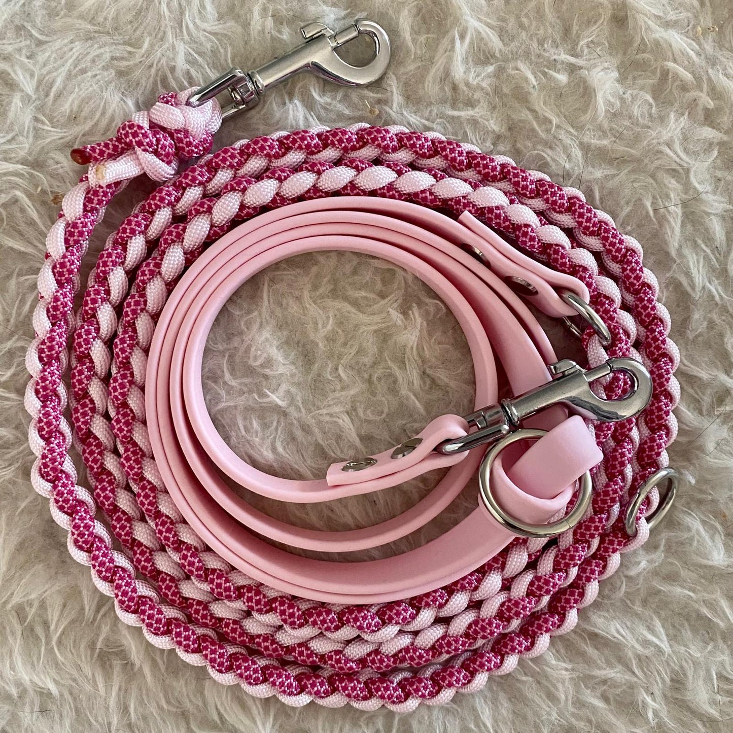 Paracord Hundeleine Mini mit Biothane Sofortkauf 2,30m