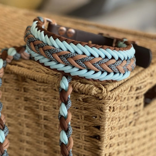Paracord Halsband "French" in der Farbkombi "Country Style"