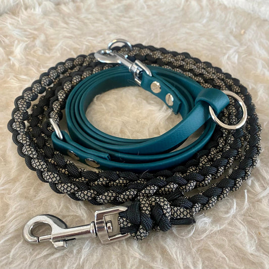 Paracord Hundeleine Mini mit Biothane Sofortkauf 2,50m