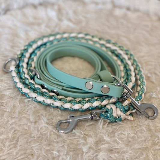 Paracord Hundeleine Mini mit Biothane Sofortkauf 2,40m