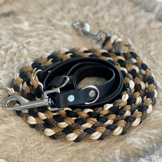 Paracord Hundeleine mit Biothane Sofortkauf 2,40m